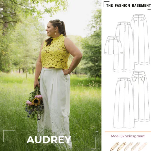 Modelpatroon broek Audrey van "The Fashion Basement"